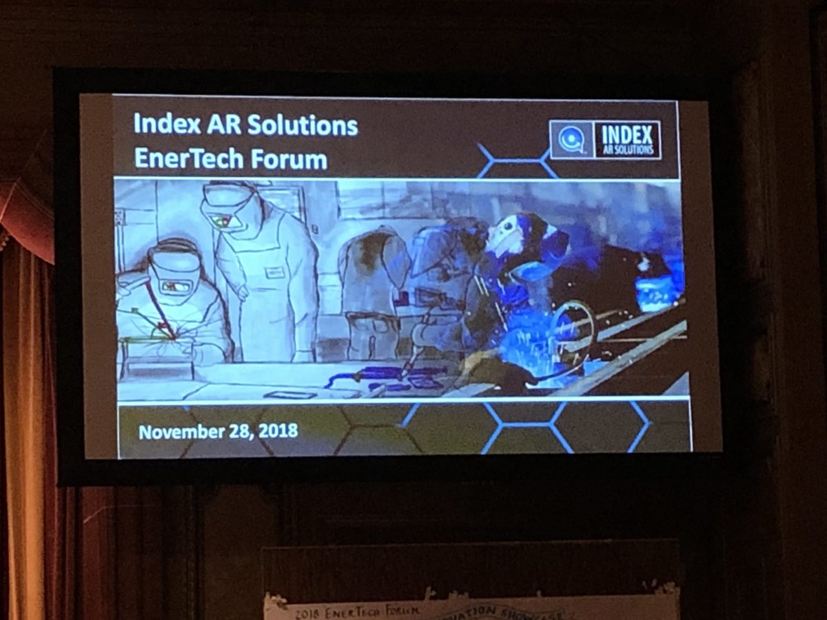 Index AR Solutions Talks Innovation at 2018 EnerTech Energy Technology Forum