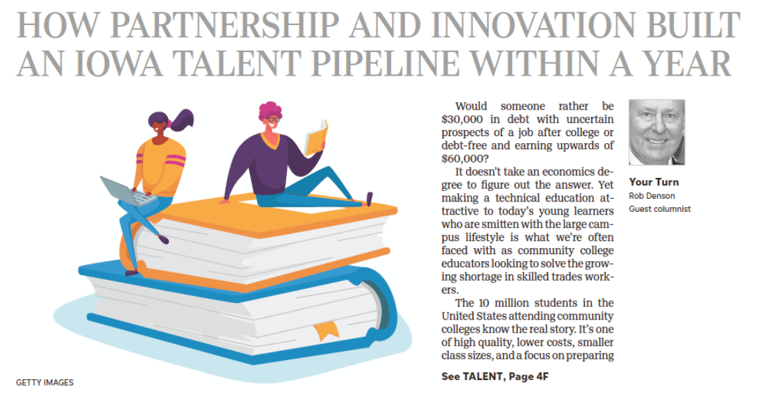 Index Featured in Des Moines Register Op-Ed: How Partnership and Innovation Built a Talent Pipeline