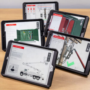 Tablets on table